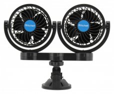 Fan MITCHELL DUO 2x108mm 12V on suction cup