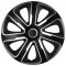 15" LIVORNO Carbon wheel covers (set) silver/black