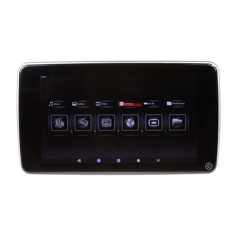 11,6" OS Android/USB/SD LCD monitor s držiakom na opierku BMW