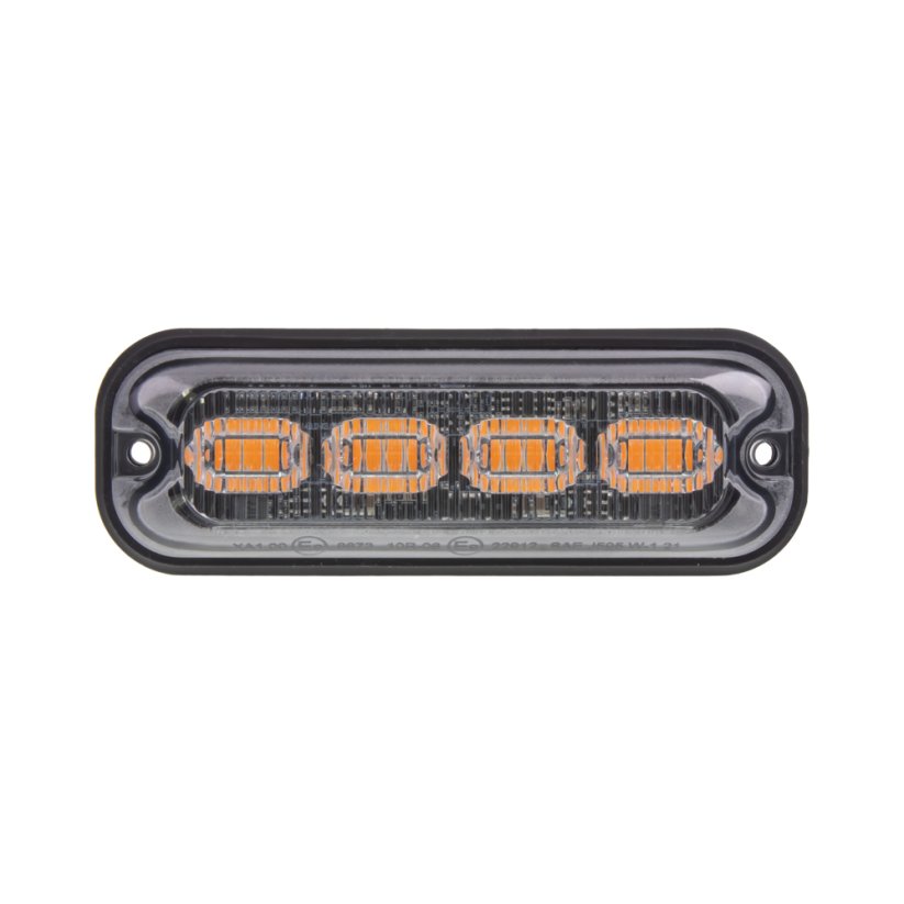 Warning light 4x4W LED, 12-24V, orange, ECE R65