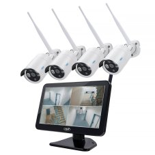 Video surveillance kit PNI House WiFi650 - 4 Full HD Wi-Fi P2P and 12-inch LCD monitor