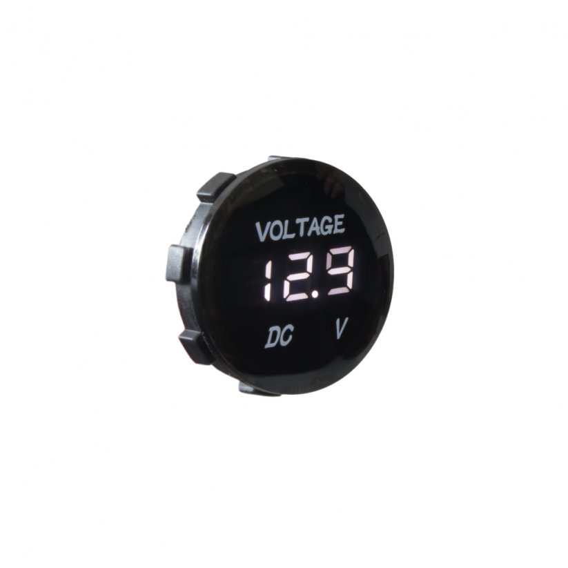 Digitálny voltmeter 5-48V biely