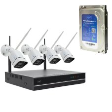 Video monitorovací sada PNI House WiFi660 NVR,4kamery ,PNI SafeHouse 1TB HDD