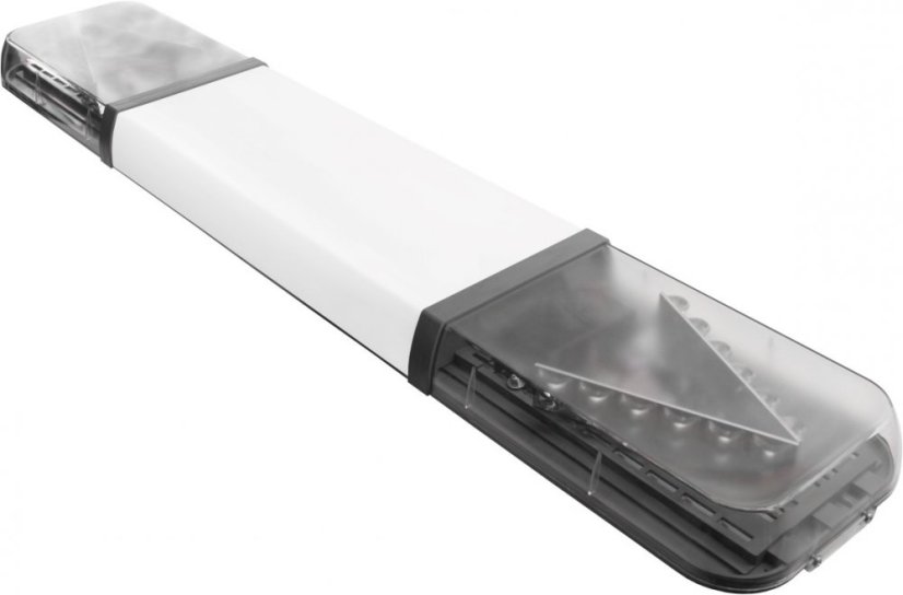 LED majáková rampa Optima 60 110cm, Oranžová, bílý střed, EHK R65 - Barva: Oranžová, Bílý střed: Ano, Kryt: Barevný, LED moduly: 4ml