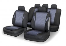 Seat covers set 9pcs POLY coloured AIRBAG
