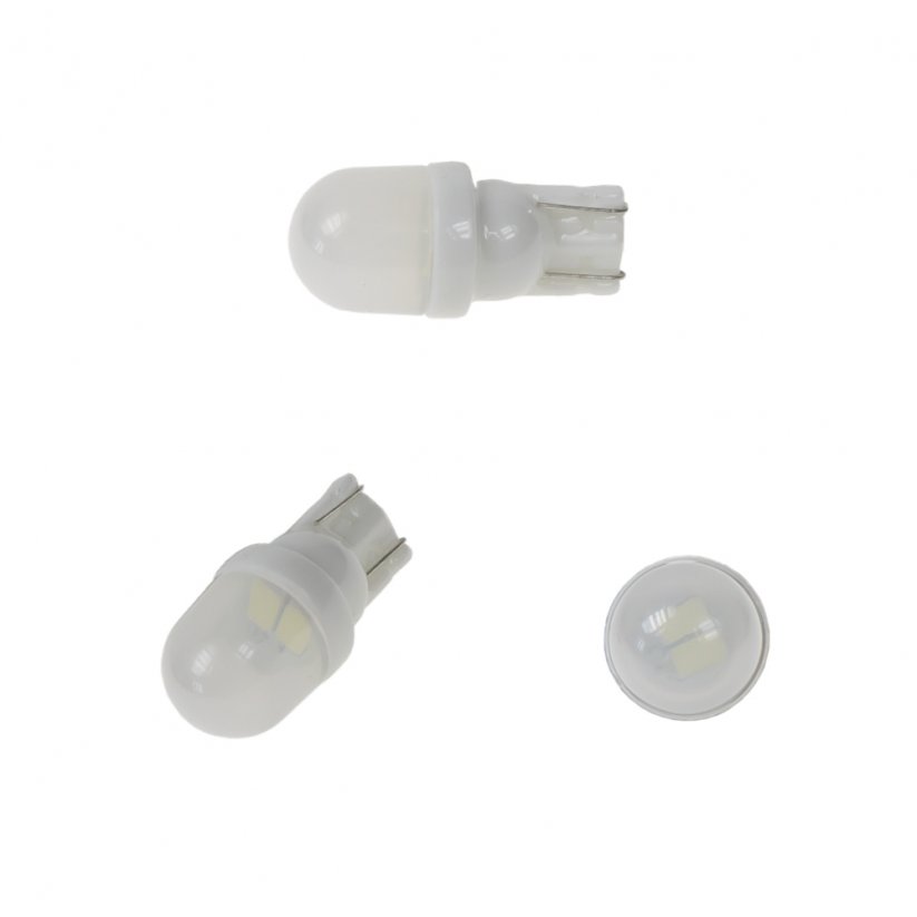LED bulb 12V with T10 base, 2LED/5630SMD, ceramic