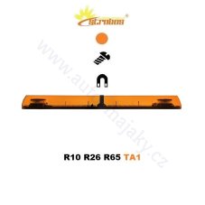 Oranžová LED majáková rampa Optima Eco90, délky 110cm, výšky 9cm, 12/24V, R65 od výrobce P.P.H. STROBOS