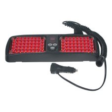 Red LED flashing module on sun visor