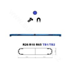 LED majáková rampa Montana 110cm, Modrá, EHK R65