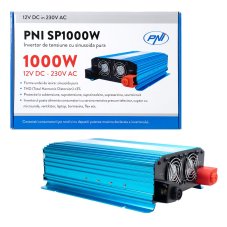 PNI SP1000W Pure Sine Wave Inverter, 12V/230V, 1000W