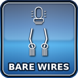 Připojení pomocí volných vodičů. Vhodné pro připojení přes vlastní spínače nebo napojení do sestav.