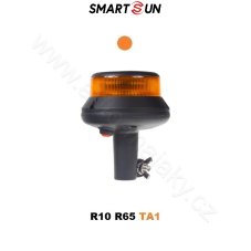 LED maják, oranžový, 10-30V, ECE R65, na tyč