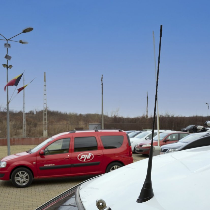 CB anténa PNI Duplex 2000 CB-FM, 26-28MHz (CB), 87-108MHz (FM), CB kabel a FM kabel 5 metrů, sklolaminát, délka 490 mm