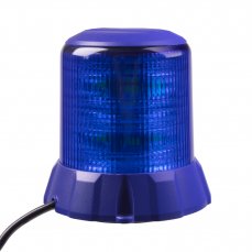 Robust blue LED beacon, blue aluminium, 96W, ECE R65