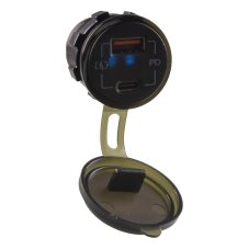 USB nabíječka QC3.0 + USB-C, 12/24V