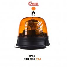 LED maják oranžový 12/24V, magnetický, LED 10X 1,8W, R65
