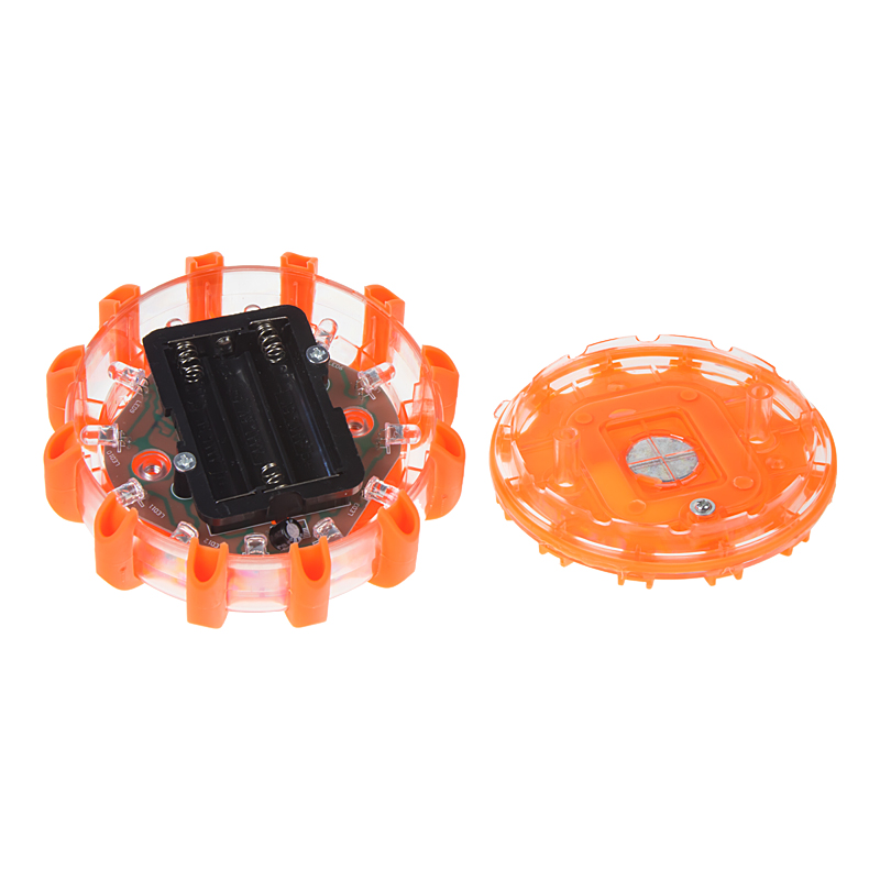 Signální světlo na baterie, oranžové LED