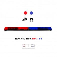 LED majáková rampa Optima 60 90cm modro/ červená, EHK R65