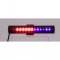 Gumové LED výstražné svetlo vonkajšie, modro-červené, 12V, 150mm
