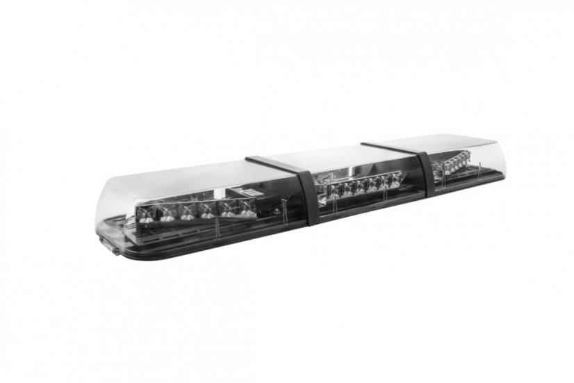 LED majáková rampa Optima 90C 160cm, Oranžová, EHK R65 - Barva: Oranžová, Bílý střed: Ne, Kryt: Barevný, LED moduly: 4ml