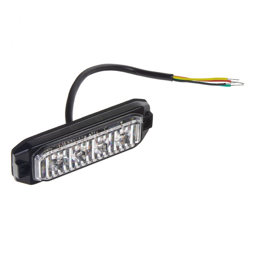 PROFI SLIM external LED warning light, orange, 12-24V, ECE R65
