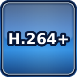 H.264+ je proprietární varianta založená na H.264, která obvykle snižuje datový tok/úložiště v typických (méně dynamických) scénách. Přesné chování a kompatibilita závisí na výrobci a použitém NVR/VMS.