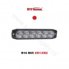 LED profi predátor červený 12/24V, 6X LED 3W, R65