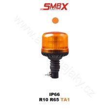 LED maják, 12-24V, 16x5W LED oranžový, na držiak, ECE R65
