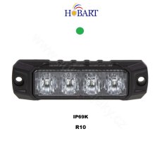 PROFI výstražné LED světlo vnější, zelené, 12-24V, ECE R10