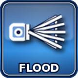 Rozptýlený paprsek (flood) rovnoměrně osvětluje širokou plochu v krátké až střední vzdálenosti. Vhodné pro práci kolem vozidla, staveniště nebo osvětlení prostoru do stran.
