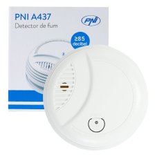 Dymový detektor PNI A437, alarm 85 dB, batéria 9 V