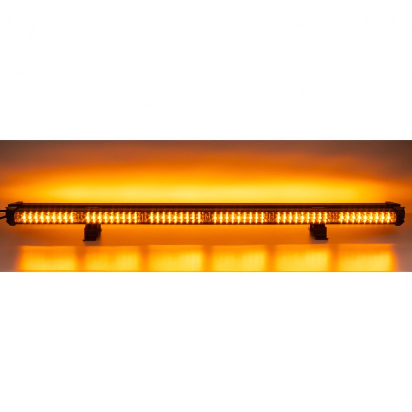 LED alej vodeodolná (IP67) 12-24V, 108x LED 1W, oranžová 916mm, duálna