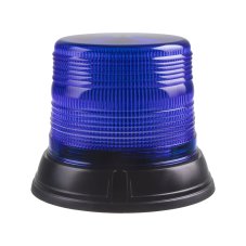 LED maják, 12-24 V, modrý, pevná montáž, ECE R10