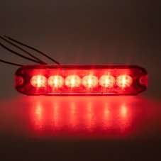 PROFI SLIM výstražné LED světlo vnější, červené, 12-24V, ECE R65