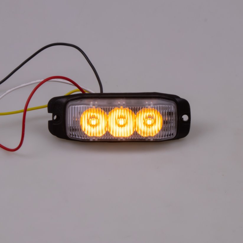 PROFI SLIM vonkajšie výstražné LED svetlo, oranžové, 12-24V, ECE R65