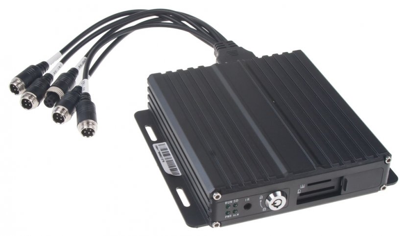 Black box for recording images from 4 cameras, 1x SD slot