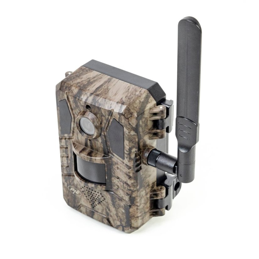 PNI Hunting 751 PRO Camouflage Video Camera, 16MP, 4G LTE, Night Vision, Battery, Solar Panel, Invisible LEDs for Animals, IP66