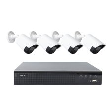 PNI House IPMAX POE22S video surveillance kit, NVR and 4 bullet cameras with 4MP