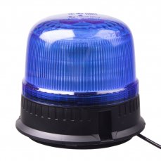 LED maják, 12-24V, 24xLED modrý, magnet, ECE R65