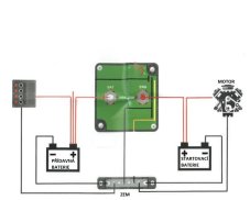 Automatické relé 12 V/140 A s voltmetrom