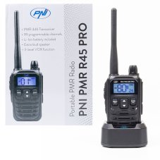 Přenosná radiostanice PMR 446MHz, 0,5W, 99 kanálů, 16 PMR