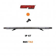LED majáková rampa oranžová 143cm, 12/24V, R65