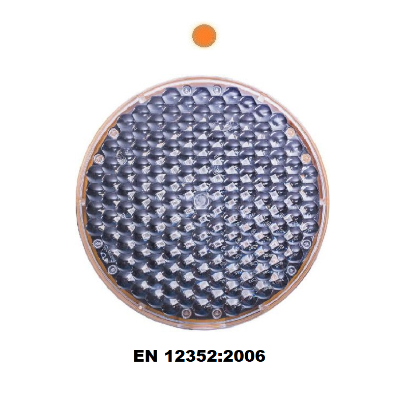 Oranžové  LED výstražné světlo naprogramované