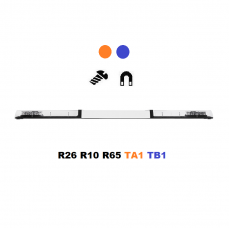 LED lightbar Optima60/DC, 160cm, orange- blue 12/24V, R65