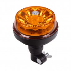 LED maják, 12-24V, 12x1W oranžový, montáž na držiak, ECE R65