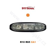 LED profi predátor oranžový 12/24V, 6X LED 3W, R65
