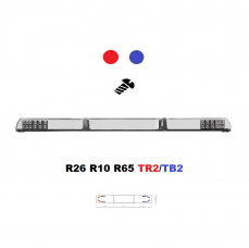 LED majáková rampa Optima 90/2P 140cm modro/ červená, EHK R65