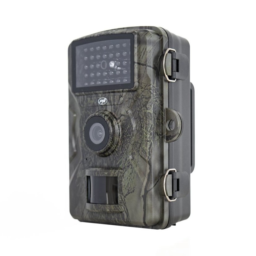 Lovecká kamera PNI Hunting 170C, foto 16 MP, video 4K, PIR 15 m, farebný displej, IP66, slot na micro SD kartu, zorné pole 120°, 38 LED diód