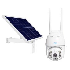 Sada video monitorovací kamery PNI IP65 live PTZ 5MP+PNI PSF6020A solární panel