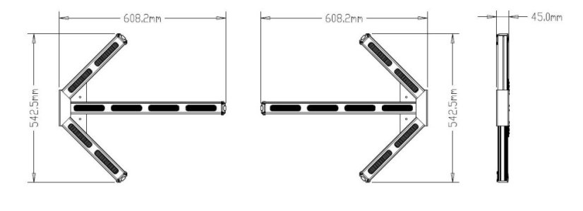 LED přídavné světla směrová 12-24V, 608mm, ECE R65